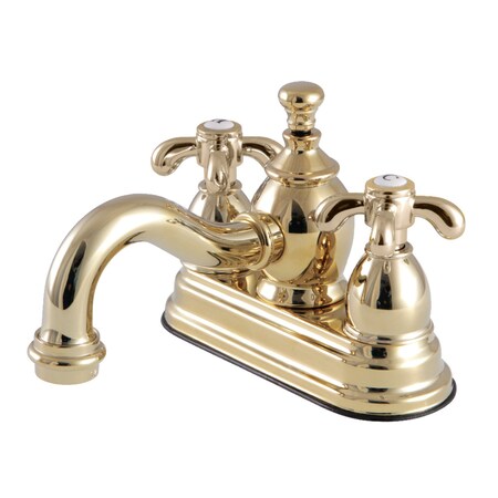 Kingston Brass KS7102TX 4" Centerset Bathroom Faucet, Polished Brass KS7102TX